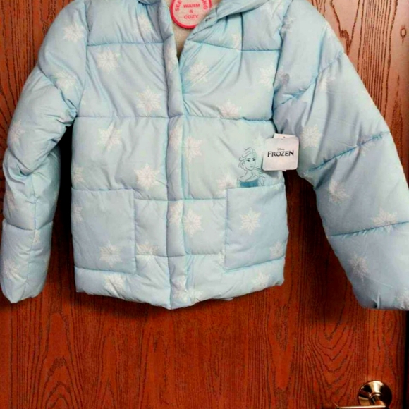 Girls Frozen Coat - Picture 2 of 6